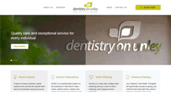 Desktop Screenshot of dentistryonunley.com.au